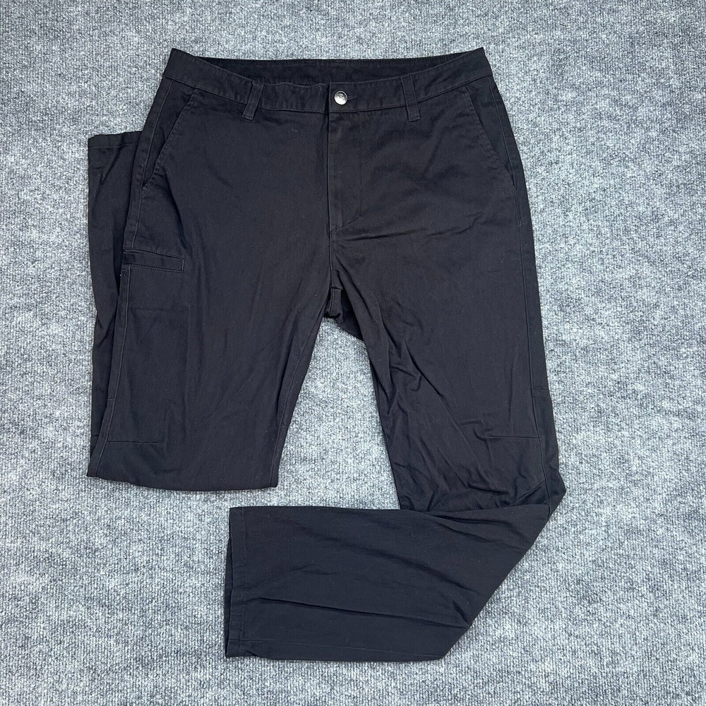 BYLT Pants Mens Medium  Black Classic Chino Pant Business Casual